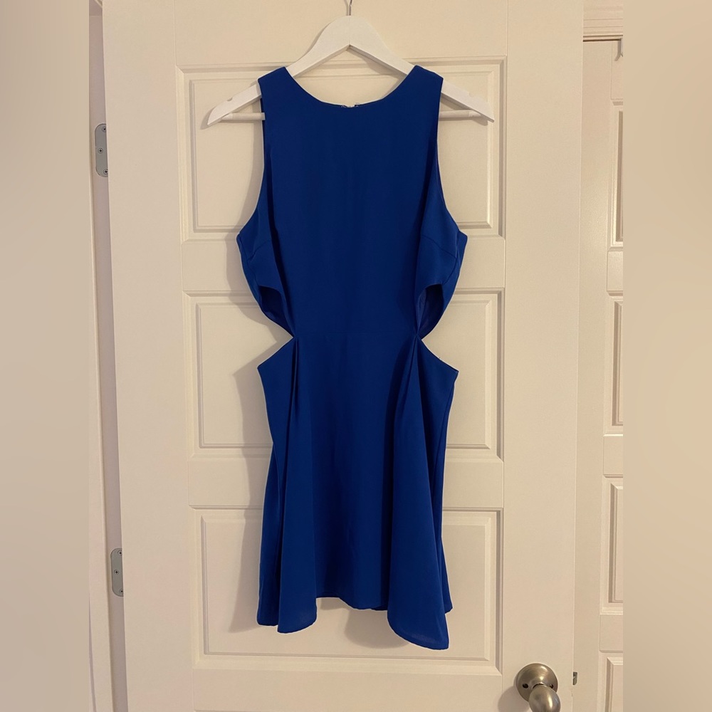 Forver 21 blue mini dress with cutouts on each side